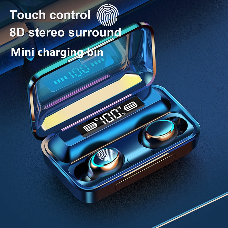 TWS sans fil écouteurs Bluetooth écouteurs 5.0 8D basse stéréo étanche écouteurs mains libres casque avec Microphone étui de charge