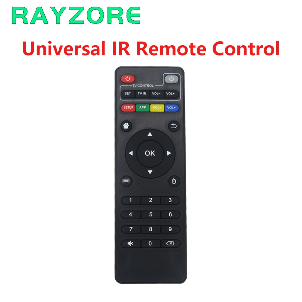 Télécommande universelle IR pour Android TV Box H96 MAX/V88/MXQ/TX6/T95X/T95Z Plus/TX3 X96 mini télécommande de remplacement
