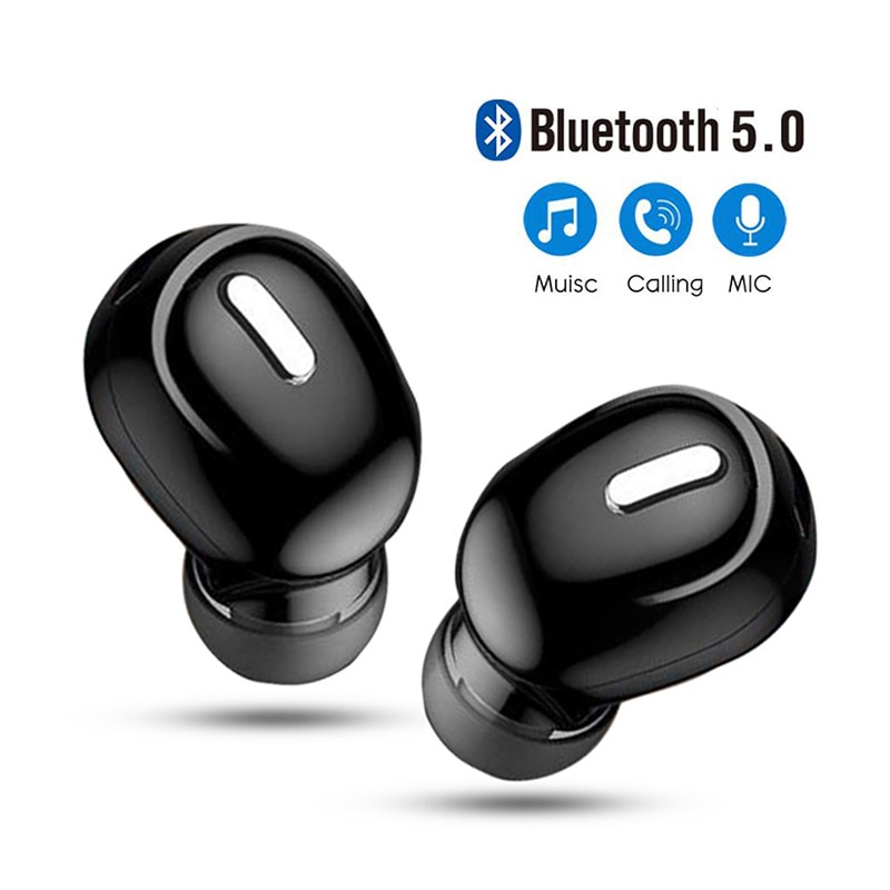 Mini In-Ear 5.0 Bluetooth écouteur HiFi casque sans fil avec micro sport écouteurs mains libres stéréo son écouteurs pour tous les téléphones